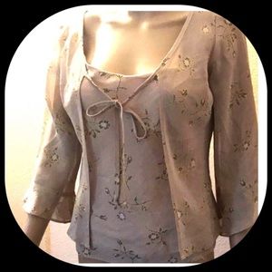 Ciranna 2 piece Blouse sz small